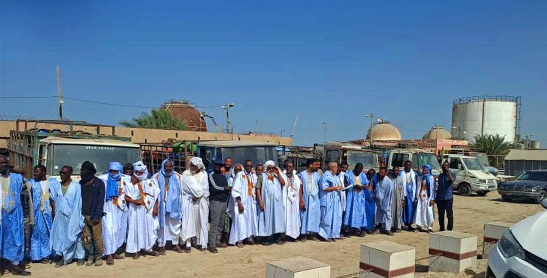 Distributeurs de gaz en colère, transporteurs en sit-in