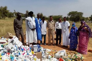 Incinération à Kiffa de 10 tonnes de denrées alimentaires et produits pharmaceutiques périmés