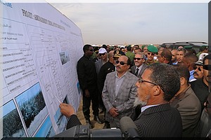 Le Président de la République s'informe sur le déroulement des travaux de l'aménagement du canal de l'Aftout Es Sahli pour l'irrigation à Keur Macène 