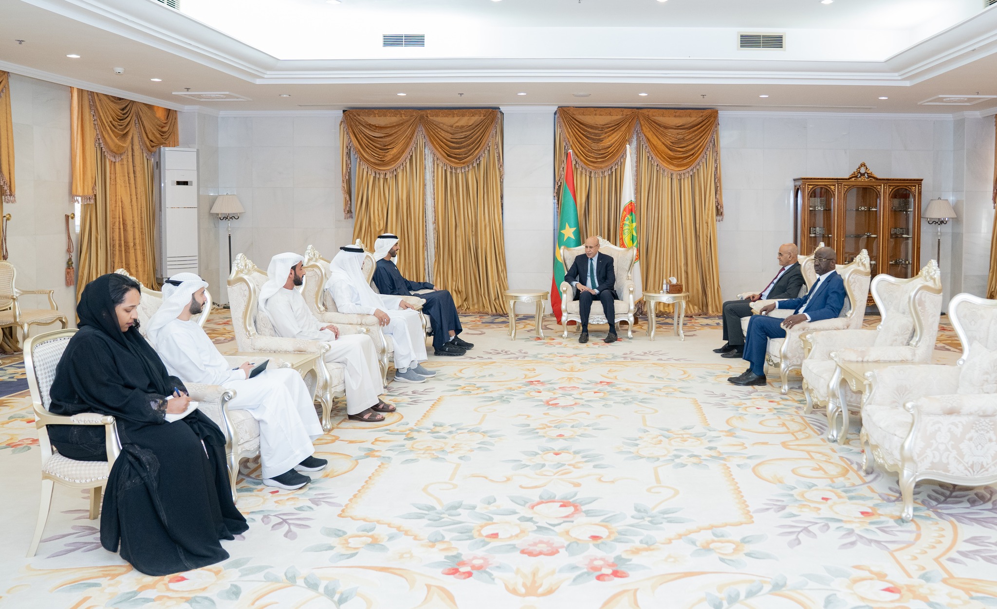 Le Président de la République reçoit une délégation émiratie de haut niveau