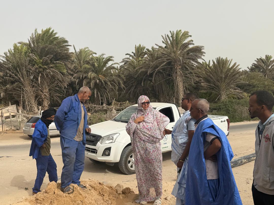 Nouadhibou : la directrice générale adjointe de la SNDE en visite de travail