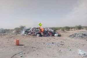 Incinération d‘une quantité de produits alimentaires et pharmaceutiques périmés à Atar