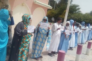 Des professeurs de l’enseignement supérieur en sit-in devant la présidence