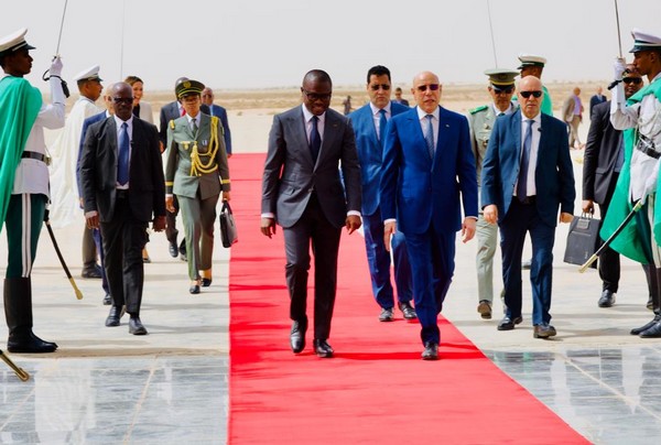 Le président de la République du Bénin entame une visite de travail en Mauritanie