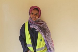 Savia Mint Abdallahi, 26 ans, divorcée et mère de deux enfants, formée en énergies renouvelables: 