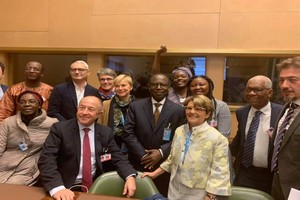 TPMN au Palais des Nations de Genève pour participer à une conférence-débat sur le thème 